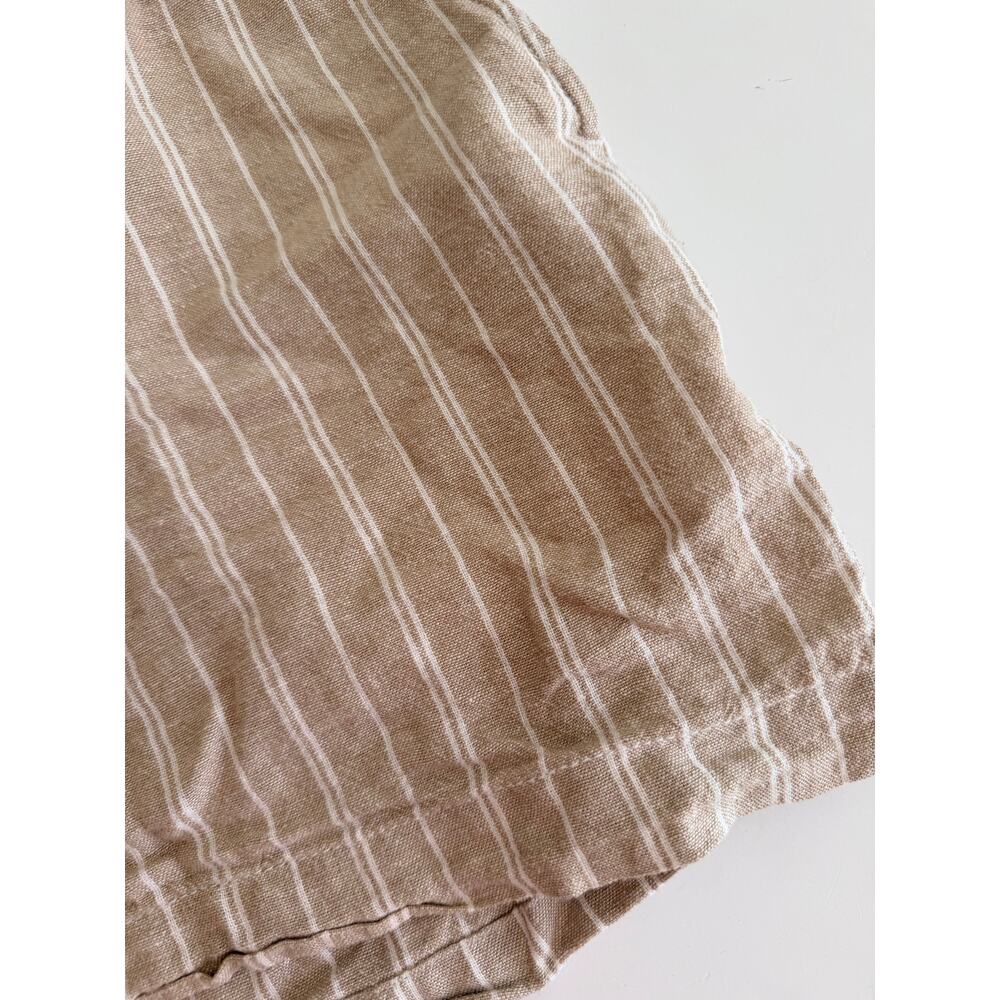 GAP XL Khaki Stripe Linen Easy Shorts with Drawstring - Picture 3 of 12